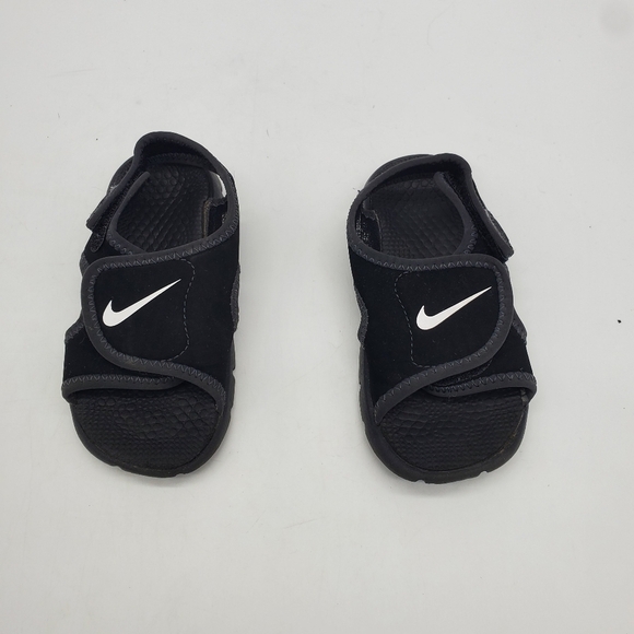 Nike Shoes Toddler 7C Sunray Adjust 4 Black Strap Kids Sandals - Picture 6 of 10